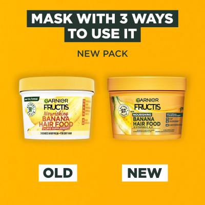 Garnier Fructis Hair Food Banana Nourishing Mask Maska za kosu za žene 400 ml