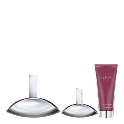 Calvin Klein Euphoria SET2 Poklon set parfemska voda 100 ml + losion za tijelo 100 ml + parfemska voda 30 ml