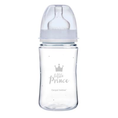 Canpol babies Royal Baby Easy Start Anti-Colic Bottle Little Prince 3m+ Bočica za bebe za djecu 240 ml