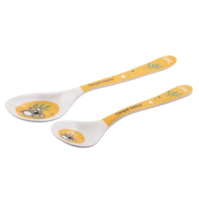 Canpol babies Exotic Animals Melamine Spoons 9m+ Yellow Zdjelica za djecu 2 kom