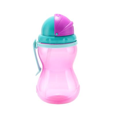 Canpol babies Active Cup Sport Cup With Flip-Top Straw Pink Čašica za djecu 370 ml