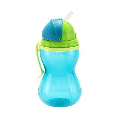 Canpol babies Active Cup Sport Cup With Flip-Top Straw Blue Čašica za djecu 370 ml