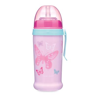 Canpol babies Active Cup Non-Spill Sport Cup Butterfly Pink Čašica za djecu 350 ml