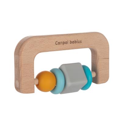 Canpol babies Wood &amp; Silicone Teether Igračka za djecu 1 kom