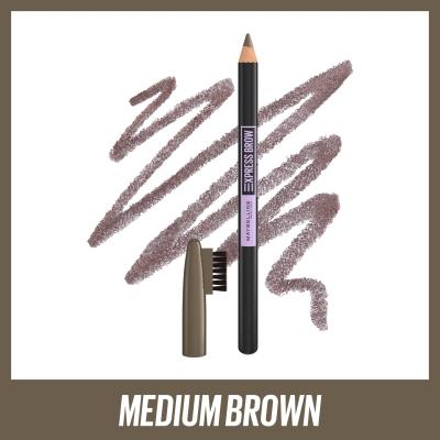 Maybelline Express Brow Shaping Pencil Olovka za obrve za žene 4,3 g Nijansa 04 Medium Brown