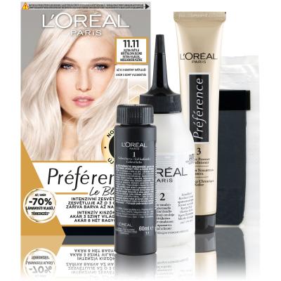L&#039;Oréal Paris Préférence Le Blonding Boja za kosu za žene 1 kom Nijansa 11.11 Ultra Light Cold Crystal Blonde
