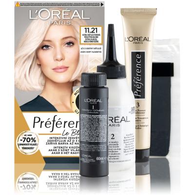 L&#039;Oréal Paris Préférence Le Blonding Boja za kosu za žene 1 kom Nijansa 11.21 Ultra Light Cold Pearl Blonde