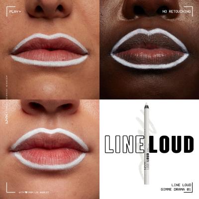 NYX Professional Makeup Line Loud Olovka za usne za žene 1,2 g Nijansa 01 Gimme Drama