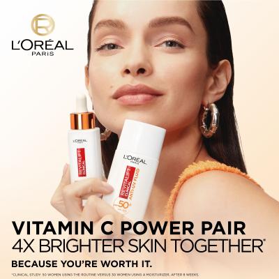 L&#039;Oréal Paris Revitalift Clinical Pure 12% Vitamin C Poklon set serum Revitalift Clinical Vitamin C Serum 30 ml + dnevna krema za lice Revitalift Clinical Vitamin C Anti-UV Fluid SPF50 50 ml