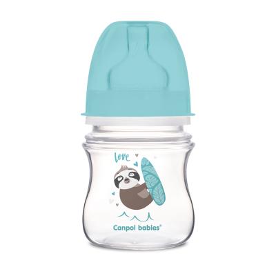 Canpol babies Exotic Animals Easy Start Anti-Colic Bottle Blue 0m+ Bočica za bebe za djecu 120 ml