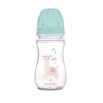 Canpol babies Exotic Animals Easy Start Anti-Colic Bottle Green 3m+ Bočica za bebe za djecu 240 ml