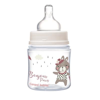 Canpol babies Bonjour Paris Easy Start Anti-Colic Bottle Pink 0m+ Bočica za bebe za djecu 120 ml