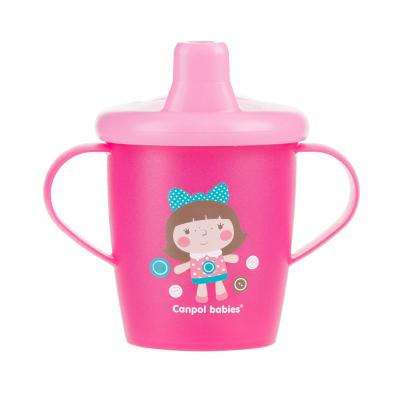 Canpol babies Toys Non-Spill Cup Pink 9m+ Čašica za djecu 250 ml
