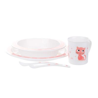 Canpol babies Cute Animals Dinner Set Cat Zdjelica za djecu set