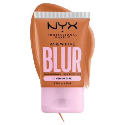 NYX Professional Makeup Bare With Me Blur Tint Foundation Puder za žene 30 ml Nijansa 12 Medium Dark