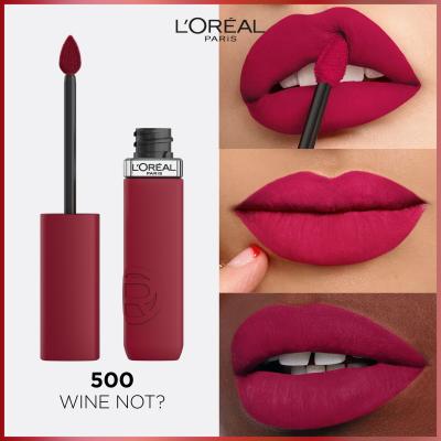 L&#039;Oréal Paris Infaillible Matte Resistance Lipstick Ruž za usne za žene 5 ml Nijansa 500 Wine Not?