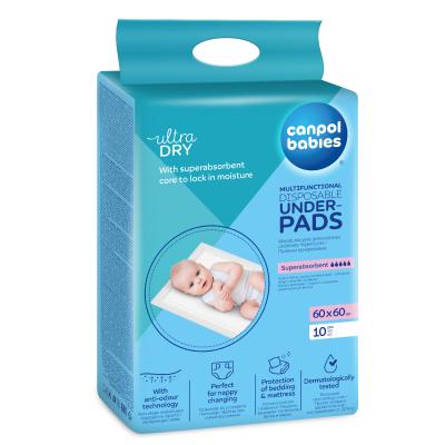 Canpol babies Ultra Dry Multifunctional Disposable Underpads 60 x 60 cm Podloga za presvlačenje za žene 10 kom