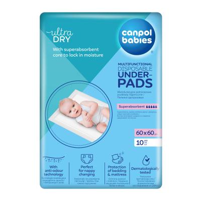 Canpol babies Ultra Dry Multifunctional Disposable Underpads 60 x 60 cm Podloga za presvlačenje za žene 10 kom