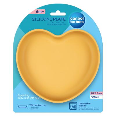 Canpol babies Silicone Suction Plate Yellow Zdjelica za djecu 300 ml