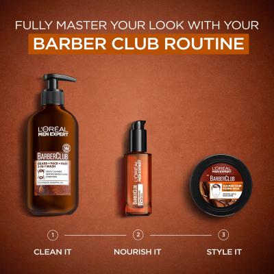 L&#039;Oréal Paris Men Expert Barber Club Slick Fixing Pomade Gel za kosu za muškarce 75 ml