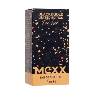 Mexx Black &amp; Gold Limited Edition Toaletna voda za žene 15 ml
