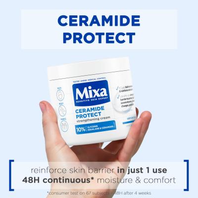 Mixa Ceramide Protect Strengthening Cream Krema za tijelo za žene 400 ml