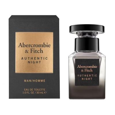 Abercrombie &amp; Fitch Authentic Night Toaletna voda za muškarce 30 ml