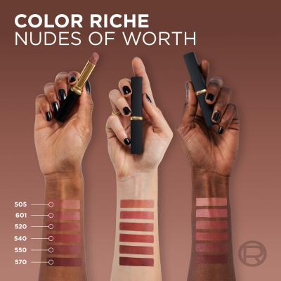 L&#039;Oréal Paris Color Riche Intense Volume Matte Nudes of Worth Ruž za usne za žene 1,8 g Nijansa 550 Le Nude Unapolo