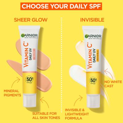 Garnier Skin Naturals Vitamin C Daily UV Glow SPF50+ Dnevna krema za lice za žene 40 ml