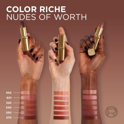 L&#039;Oréal Paris Color Riche Free the Nudes Ruž za usne za žene 4,7 g Nijansa 570 Worth It Intense