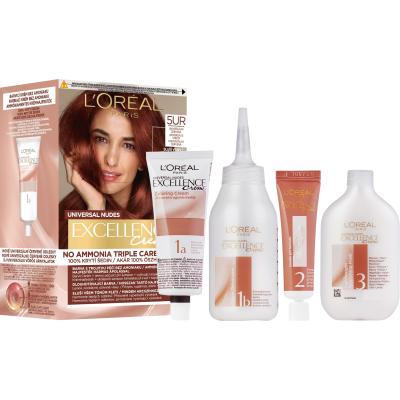 L&#039;Oréal Paris Excellence Creme Triple Protection Boja za kosu za žene 48 ml Nijansa 5UR Universal Red