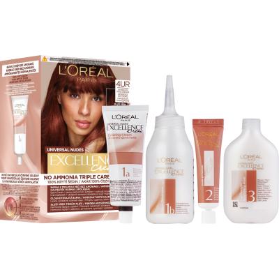 L&#039;Oréal Paris Excellence Creme Triple Protection Boja za kosu za žene 48 ml Nijansa 4UR Universal Dark Red