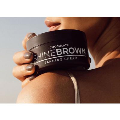Byrokko Shine Brown Chocolate Tanning Cream Proizvod za zaštitu od sunca za tijelo za žene 200 ml