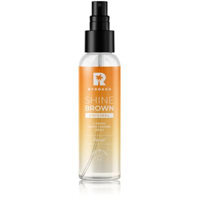 Byrokko Shine Brown Original 2-Phase Super Tanning Spray Proizvod za zaštitu od sunca za tijelo za žene 104 ml