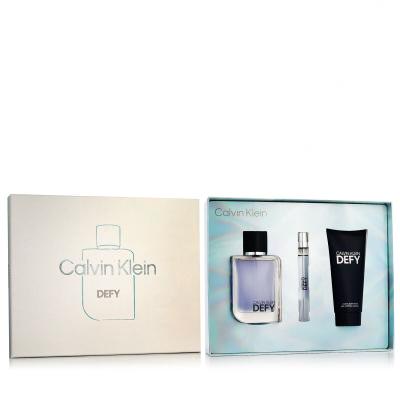 Calvin Klein Defy Poklon set toaletna voda 100 ml + gel za tuširanje 100 ml + toaletna voda 10 ml