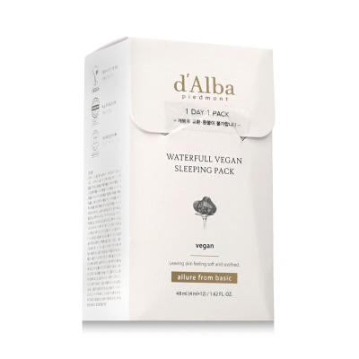 d&#039;Alba White Truffle Waterfull Vegan Sleeping Pack Maska za lice za žene 12x4 ml