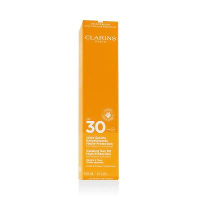 Clarins Sun Care Glowing Sun Oil SPF30 Proizvod za zaštitu od sunca za tijelo za žene 150 ml