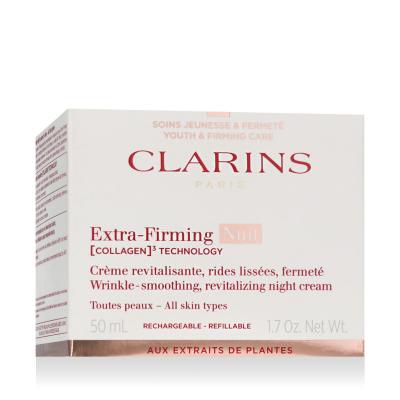 Clarins Extra-Firming Nuit Wrinkle Smoothing Revitalizing Night Cream Noćna krema za lice za žene za ponovo punjenje 50 ml