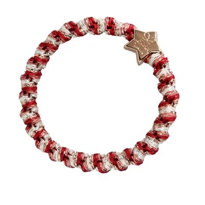 By Eloise London Woven Gold Star Gumice za kosu za žene 1 kom Nijansa Candy Cane