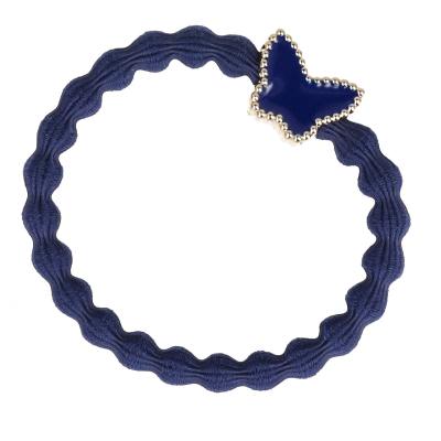 By Eloise London Enamel Gold Butterfly Gumice za kosu za žene 1 kom Nijansa Navy