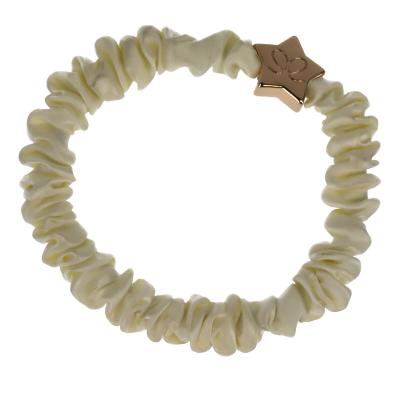 By Eloise London Skinny Silk Scrunchie Gold Star Gumice za kosu za žene 1 kom Nijansa Cream