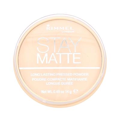 Rimmel London Stay Matte Puder u prahu za žene 14 g Nijansa 001 Transparent