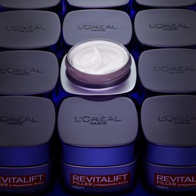 L&#039;Oréal Paris Revitalift Filler HA Noćna krema za lice za žene 50 ml