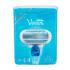 Gillette Venus Poklon set brijač1 kom + zamjenska britvica 1 kom + gel za brijanje Satin Care Pure & Delicate 75 ml