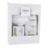 Dove Revitalising Gift Set Poklon set sprchový gel Cucumber & Green Tea 250 ml + tuhé mýdlo Fresh Touch 100 g + mycí houba