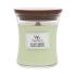 WoodWick Fig Leaf & Tuberose Mirisna svijeća 85 g