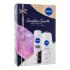 Nivea Sensitive Smooth Poklon set gel za tuširanje Creme Sensitive 250 ml + antiperspirant Black & White Invisible Clear 150 ml
