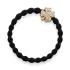 By Eloise London Bling Charms Gold Diamanté Clover Leaf Gumice za kosu za žene 1 kom Nijansa Black