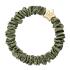 By Eloise London Skinny Silk Scrunchie Gold Star Gumice za kosu za žene 1 kom Nijansa Olive Green