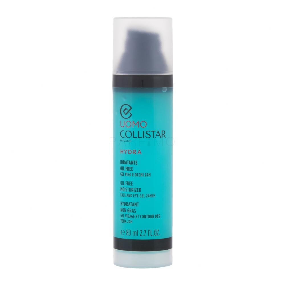 Collistar Uomo Hydra Oil Free Moisturizer Face and Eye Gel Gel za lice za muškarce 80 ml